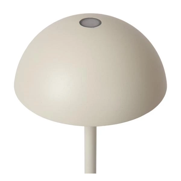 Lucide JOY - Oplaadbare Tafellamp Buiten - Accu/Batterij - Ø 12 cm - LED Dimb. - 1x1,5W 3000K - IP54 - Wit - detail 2
